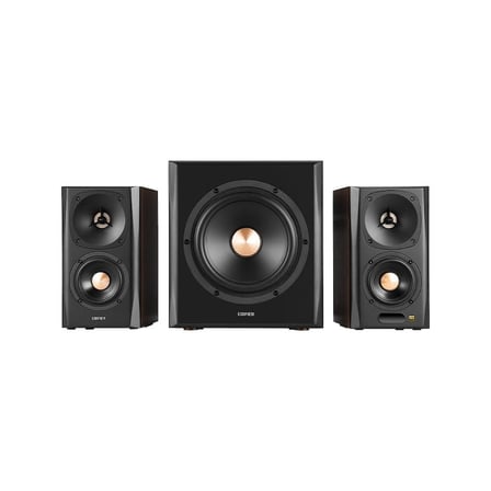 Edifier S350DB 150W RMS Bluetooth 5.1 aptX Aktif 2.1 Hoparlör Sistemi – 8 İnç Subwoofer, Optik/Koaksiyel/AUX Girişli - Siyah