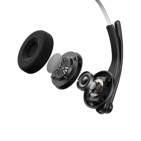 Edifier CC300 Bluetooth 6.0 Kablosuz Mono Çağrı Merkezi Kulaklığı – USB-C Dongle, AI Mikrofon Noise Cancelling, 36 Saat Konuşma - Siyah