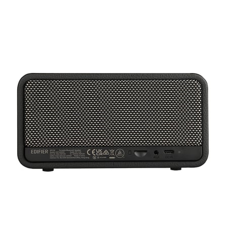 Edifier MP230 20W RMS Bluetooth 5.0 Retro Tasarımlı Taşınabilir Kablosuz Hoparlör – Ahşap Kabin, AUX/USB-C/TF Kart - Retro Siyah