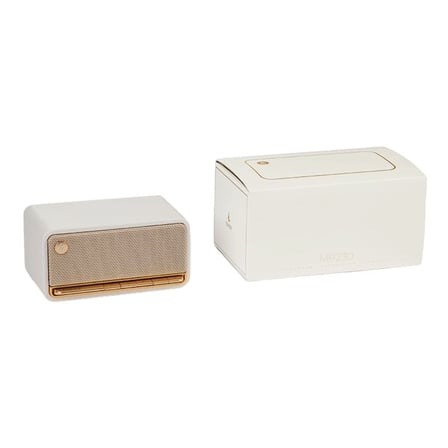 Edifier MP230 20W RMS Bluetooth 5.0 Retro Tasarımlı Taşınabilir Kablosuz Hoparlör – Ahşap Kabin, AUX/USB-C/TF Kart - Beyaz