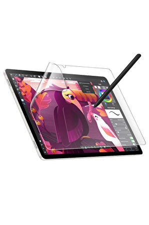 Galaxy Tab S9 FE Plus 12,4 inç Uyumlu Fuchsia Tablet Temperli Cam Ekran Koruyucu