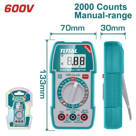 TOTAL DİJİTAL MULTİMETRE TMT5360011