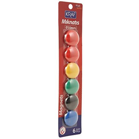 Kraf 503G Mıknatıs 3cm Blisterli 6'lı Paket