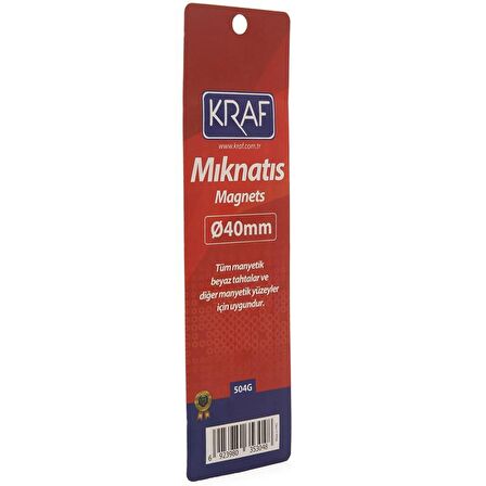 Kraf 504G Mıknatıs 4cm Blisterli 4'lü Paket