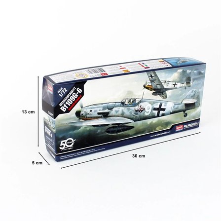 1/72 Messerschmitt Bf 109 G-6 Uçak Maketi, Academy 12467