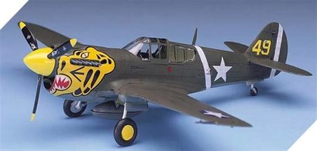 1/72 P-40E Warhawk Uçak Maketi, Academy 12468