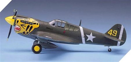 1/72 P-40E Warhawk Uçak Maketi, Academy 12468