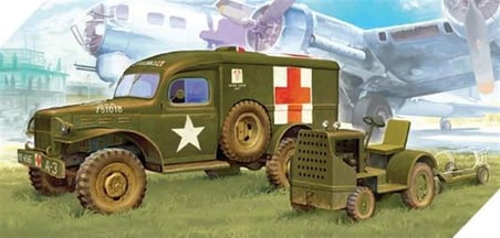1/72 Amerikan Ambulans Ve Çekici Maket Setia13403