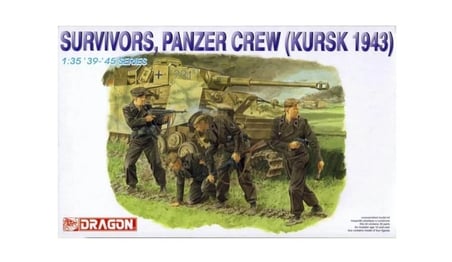 1/35 Survivors Tank Mürettebatı (Kursk 1943) Asker Figür Maketi, Dragon 6129