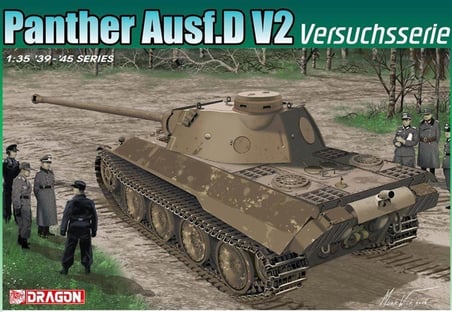Dragon Panther Ausf.D V2 Askeri Araç Maketleri 1/35 Gri