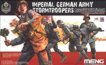Meng HS010 1/35 Alman İmparatorluk Askerleri 4 Adet Figür Maketi