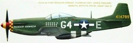 Meng P-51D/K Mustang Savaş Uçağı Maketi 1/48 Ölçek