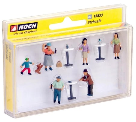 Noch 15833 Maket Figür 1/87 Coffee Shop Gri