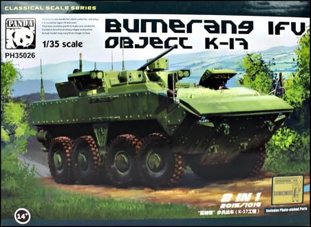 Panda Hobby BTR VPK-7829 Bumerang Amfibik Askeri Araç Maketi 1/35 Gri