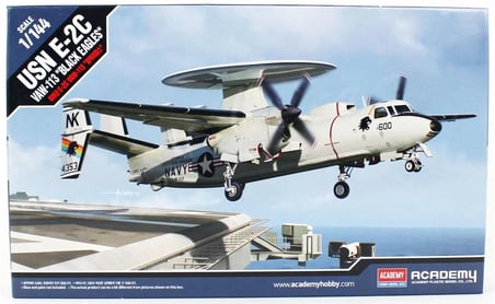 1/144 USN E-2C VAW-113 (Black Eagles) Hava Radar Uçak Maketi, Academy 12623