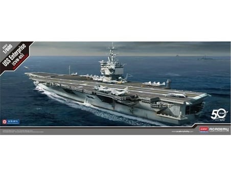 Academy USS Enterprise CVN-65 Askeri Araç Maketleri 1/600 Gri