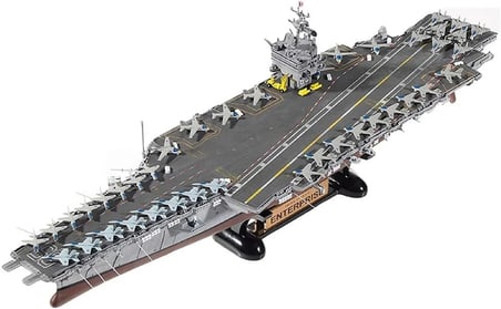 Academy USS Enterprise CVN-65 Askeri Araç Maketleri 1/600 Gri