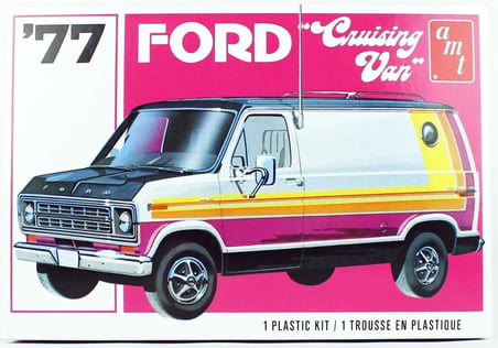 1/25 1977 Ford Cruising Van Kamyonet Maketi, AMT Model 1108