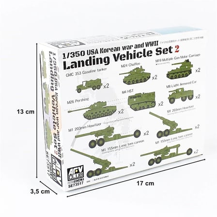 1/350 USA Korea WAR & WW2 Çıkartma Gemisi Araç Seti Maketi, AFV Club SE73517