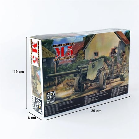 1/35 105mm HOWITZER M5 Arabalı M6 Topu Maketi, AFV Club 35181