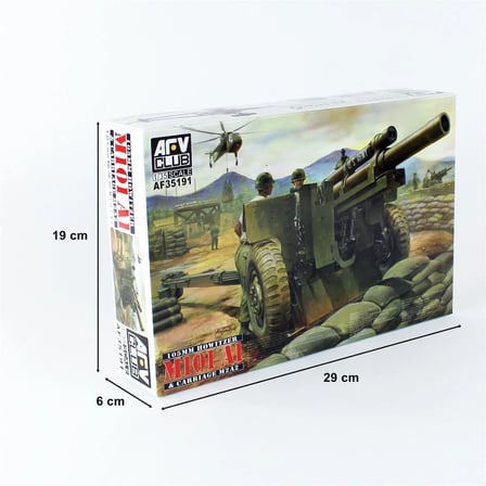 1/35 105mm HOWITZER M101A1 & M2A2 Arabalı Topu Maketi, AFV Club 35191