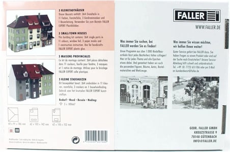 Faller 130708 Üçlü Kasaba Evi Maketi 1/87 Ölçekli Model Seti
