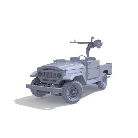 1/35 FJ43 Pick-up (DShK Uçaksavarlı) Askeri Araç Maketi, AK InterActive 35002