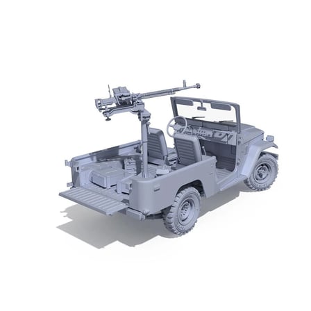 1/35 FJ43 Pick-up (DShK Uçaksavarlı) Askeri Araç Maketi, AK InterActive 35002