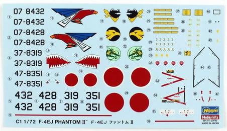 1/72 F-4EJ Phantom II Savaş Uçağı Maketi, Hasegawa 01331