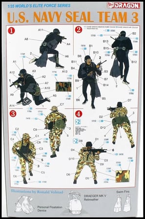 1/35 Amerikan Donanması Vietnam Seal Ekibi-3 Maketi, Dragon 3025