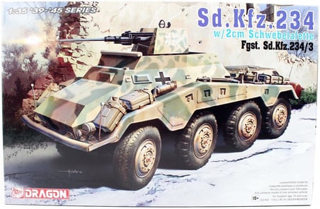 Dragon Sd.Kfz. 234/3 Askeri Araç Maketi 1/35 Ölçek Gri