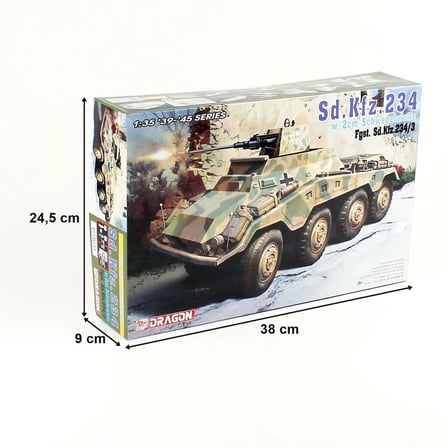 Dragon Sd.Kfz. 234/3 Askeri Araç Maketi 1/35 Ölçek Gri