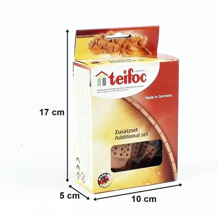 Kırmızı Tuğla 32 adet Tuğla Yapı İnşa Kitleri için., Teifoc 906601