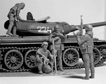 1/35 Ukrayna Askerleri Kiev Savunması Mart 2022 Figür Maketi, Master Box 35223