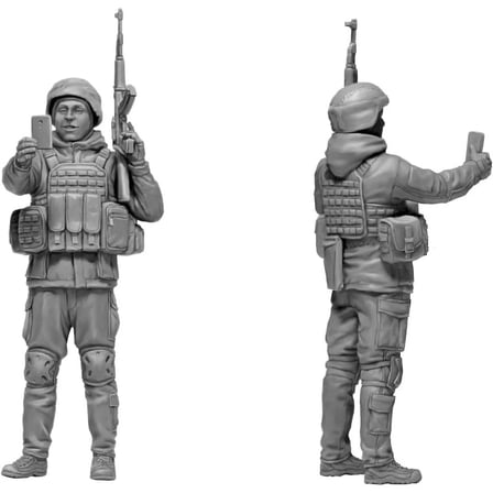 1/35 Ukrayna Askerleri Kiev Savunması Mart 2022 Figür Maketi, Master Box 35223