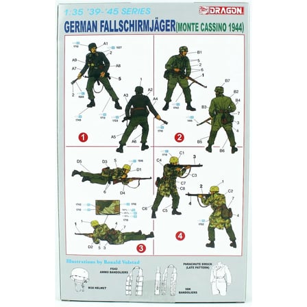 1/35 Alman Paraşütcüler (Monte Cassıno 1944) Figür Maketi, Dragon 6005
