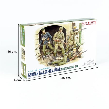 1/35 Alman Paraşütcüler (Monte Cassıno 1944) Figür Maketi, Dragon 6005