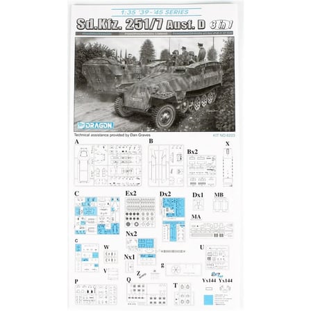 1/35 Sd.Kfz. 251/7 Ausf. D (3 in 1) Personel Taşıyıcı Maketi, Dragon 6223