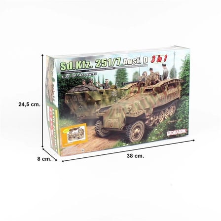 1/35 Sd.Kfz. 251/7 Ausf. D (3 in 1) Personel Taşıyıcı Maketi, Dragon 6223
