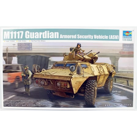 Trumpeter M1117 Guardian ASV Zırhlı Güvenlik Aracı Maketi 1/35 Ölçek Gri