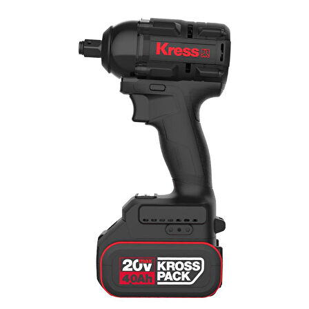 Kress KH275 20Volt/4.0Ah Li-ion Çift Akülü 500Nm Kömürsüz Profesyonel Şarjlı Somun Sıkma