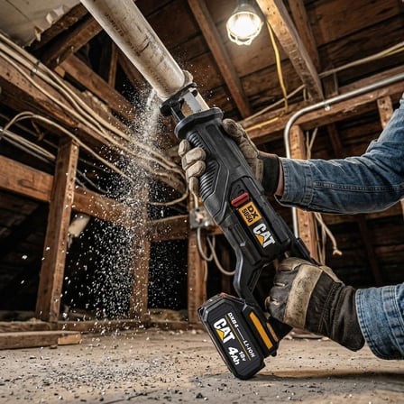 CAT DX5050 18Volt/4.0Ah Li-ion Tek Akülü Kömürsüz Profesyonel Tilki Kuyruğu Testere