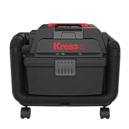 Kress KH035.9 20Volt 250W/17Kpa Kömürsüz Flexi Esnek Hortumlu Profesyonel Şarjlı Islak/Kuru Süpürge & Üfleme (Akü Dahil Değildir)