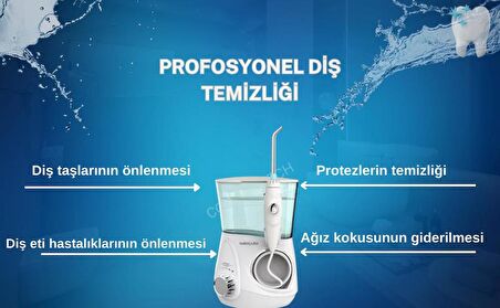 WaterPulse V600G Water Flosser Profesyonel Masajlı Diş/ Protez Bakım ve Ağız Duşu