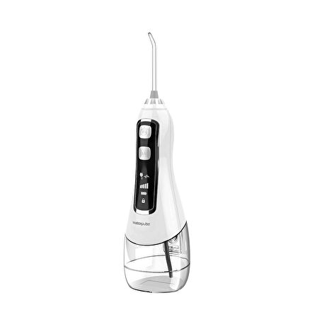 Waterpulse V580 Water Flosser Taşınabilir Şarjlı Masajlı Diş/Protez Bakım ve Ağız Duşu-Beyaz