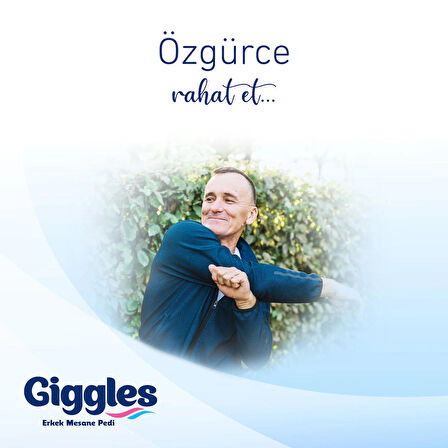 Giggles Yetişkin Erkek Mesane Pedi - L Beden - 4 Paket 80 Adet