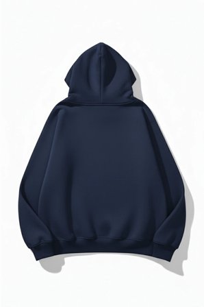 Unisex Yumuşak Dokulu Techno Baskılı Tasarım Oversize 3 İplik Hoodie Sweatshirt