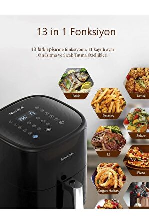 T22 Smart Air Fryer 5l ( Türkiye Garantili)