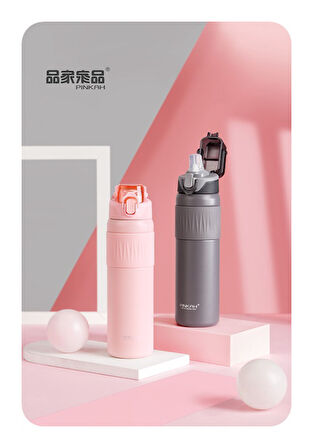 Pınkah PJ-3639 700ml Pembe Çelik Matara
