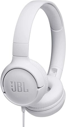JBL Tune 500 Mikrofonlu Kulak Üstü Kulaklık White